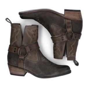 EUC Bed Stu Canada Cowboy Taupe Dip Dye Boots